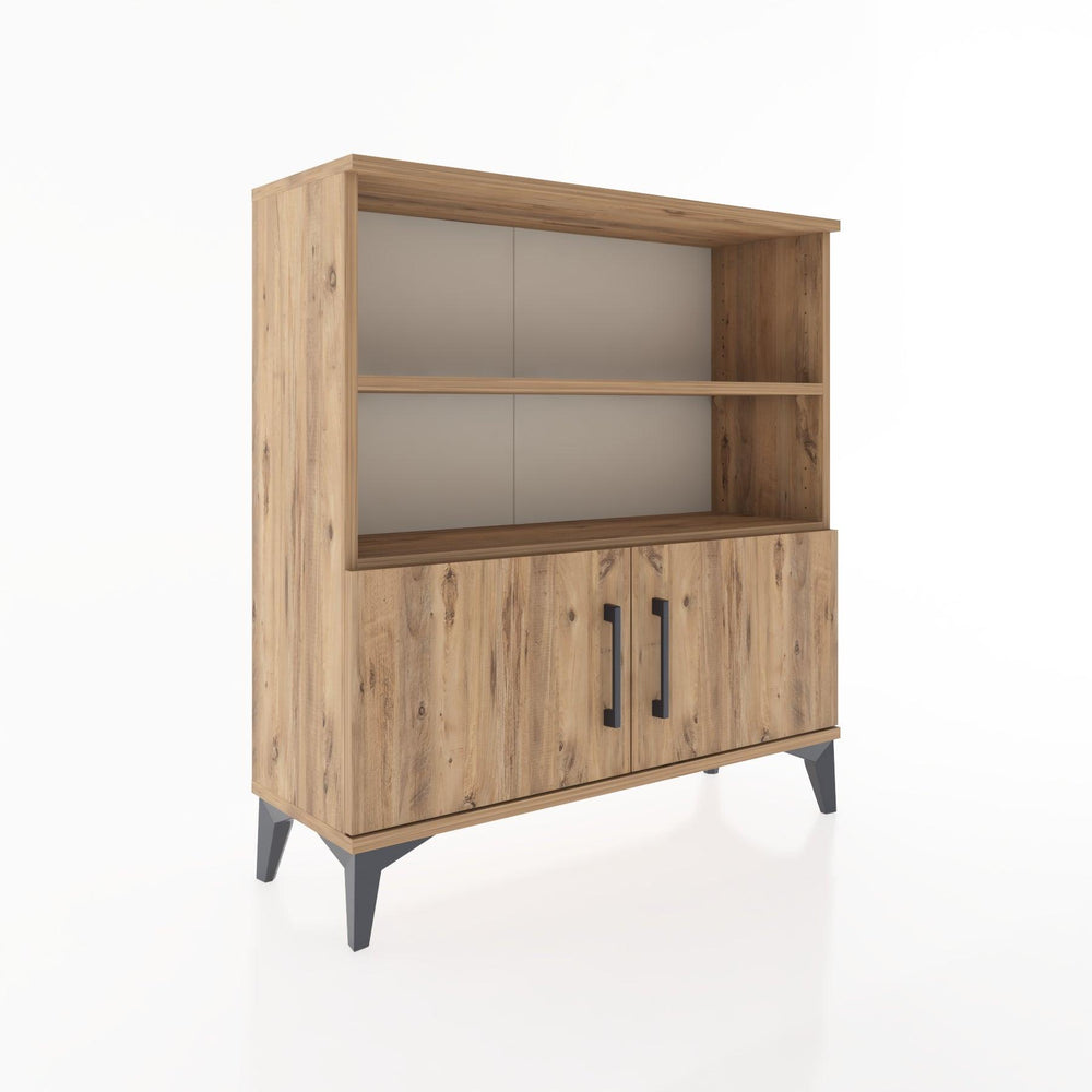 Woodntry Modüler Şifonyer Çam 88x30x84 cm Kapaklı ve Raflı KR28-3