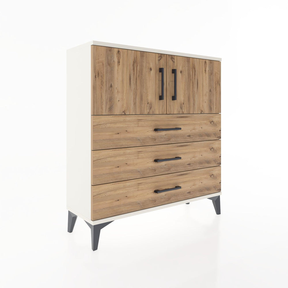 Woodntry Modüler Şifonyer Aytaşı 88x30x84 cm Kapaklı ve Çekmeceli KC29-1