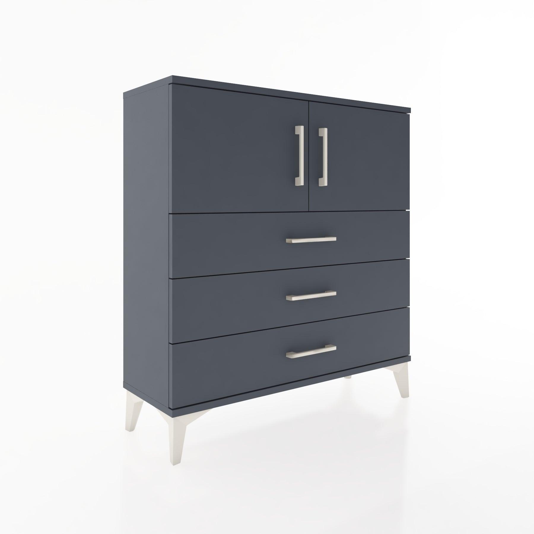 Woodntry Modular Dresser Anthracite 88x30x84 cm with Cover and Drawer KC29-2