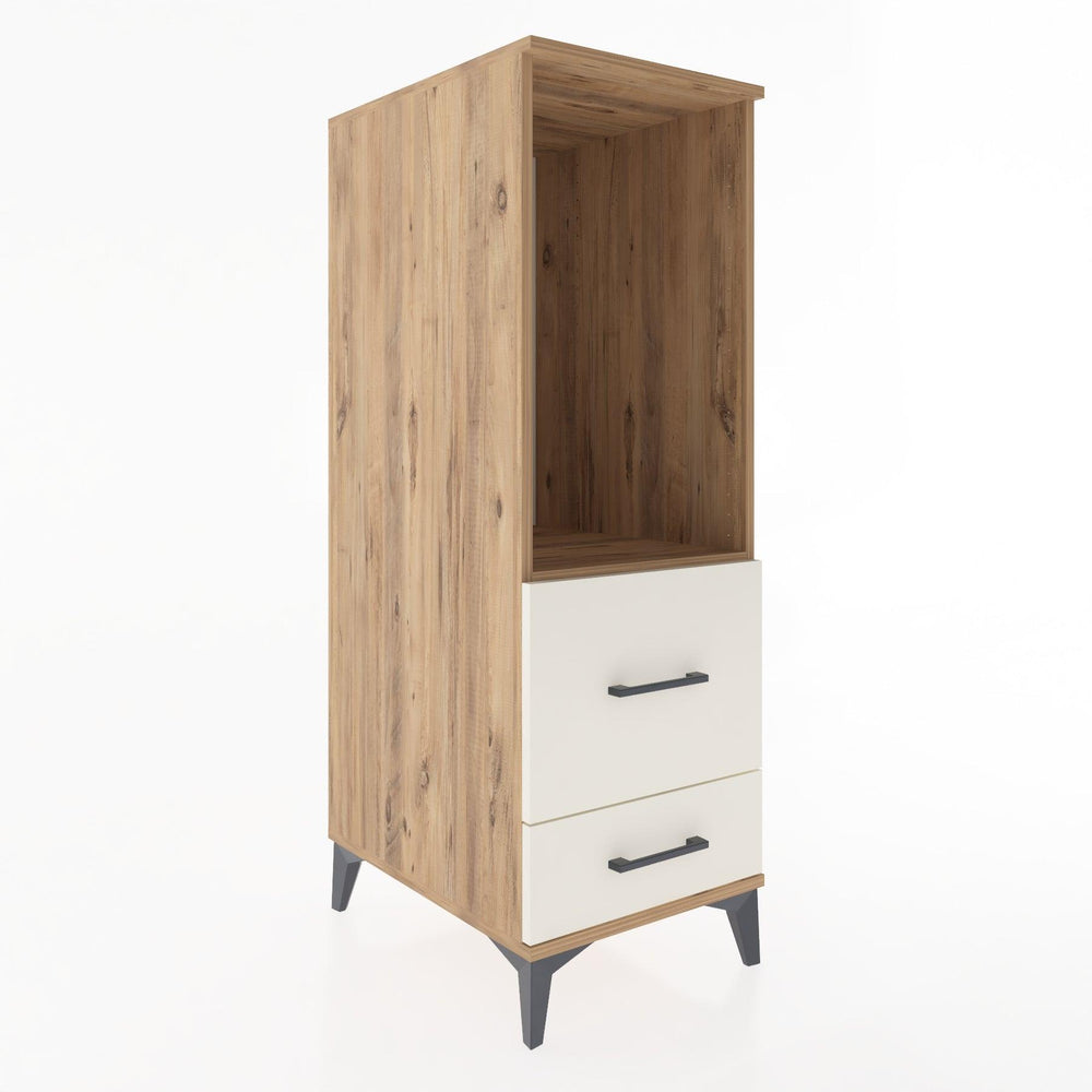 Woodntry Modüler Dolap Çam 44x30x122 cm Çekmeceli ve Raflı CR79-3