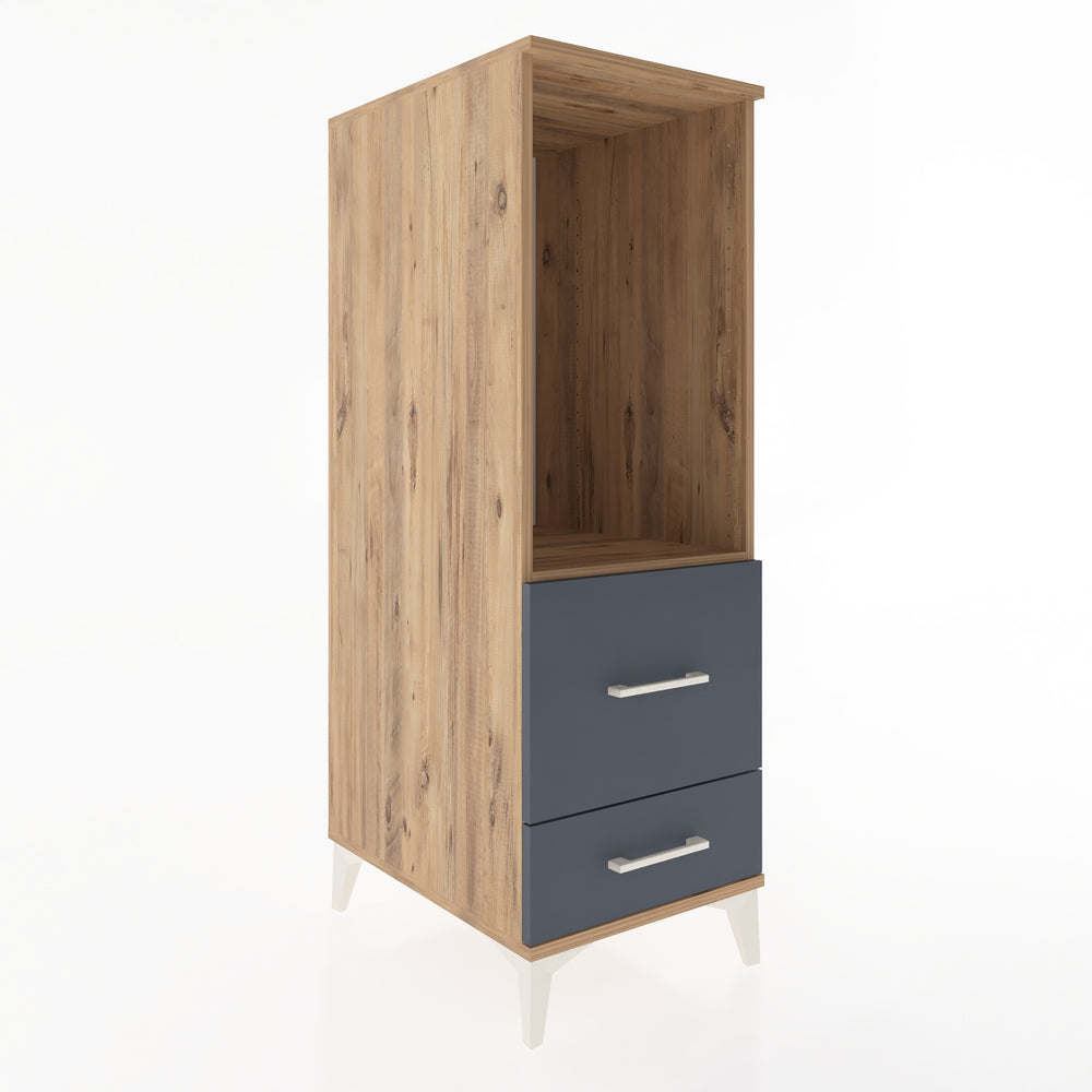 Woodntry Modular Cabinet Pine 44x59x122 cm with Drawers and Shelves CR79-3