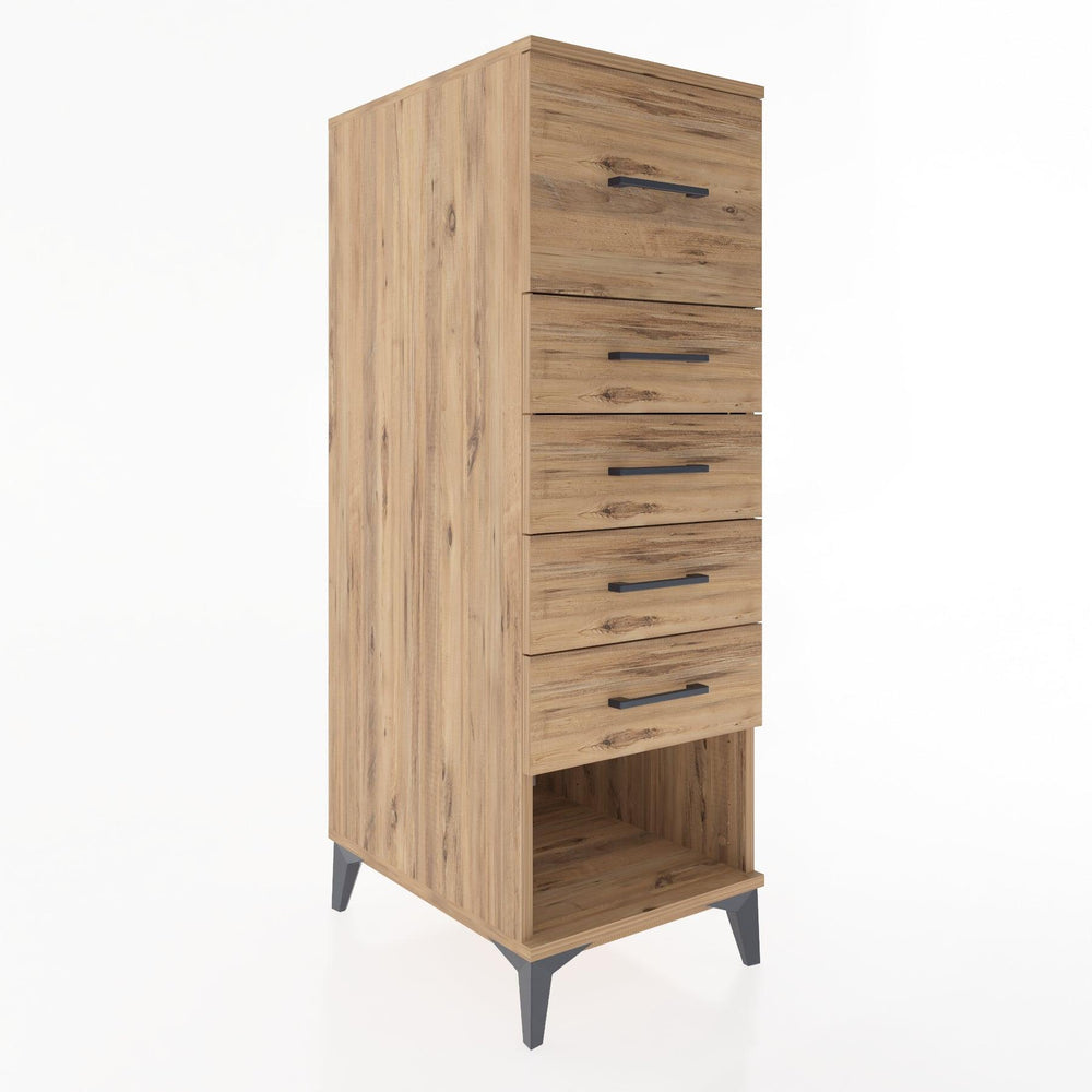 Woodntry Modular Cabinet Pine 44x59x122 cm with Drawers and Shelves CR29-3