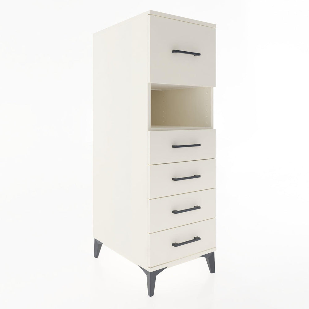 Woodntry Modüler Dolap Aytaşı 44x30x122 cm Çekmeceli ve Raflı CR30-1