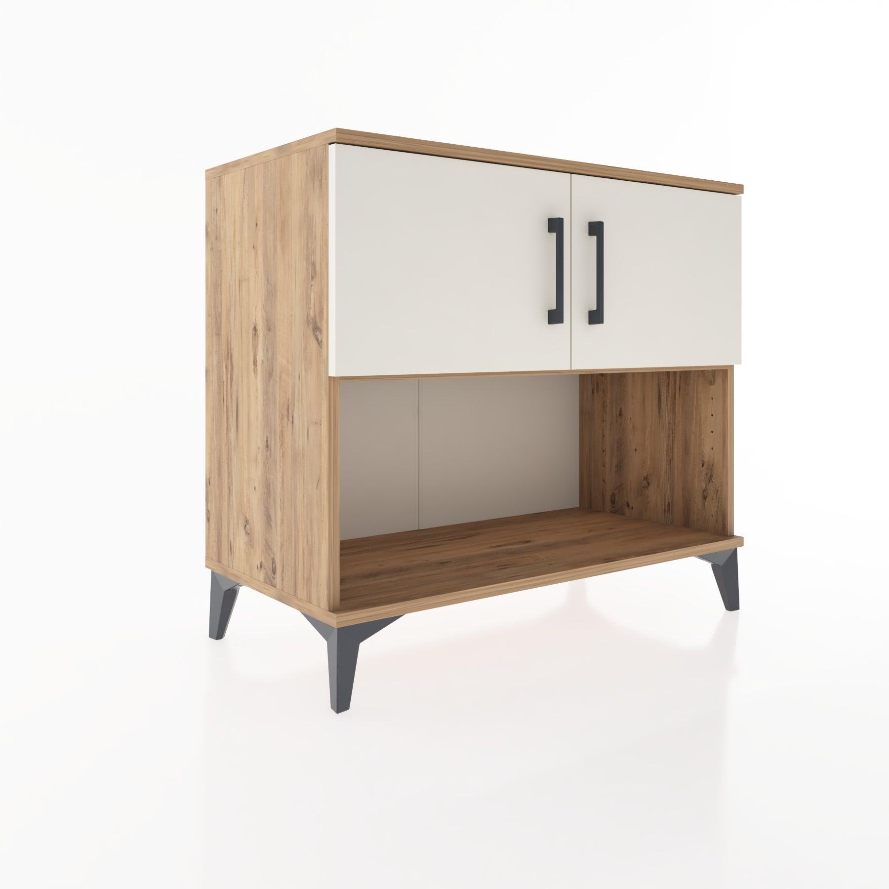 Woodntry Modüler Şifonyer Çam 88x44x68 cm Kapaklı ve Raflı KR30-3