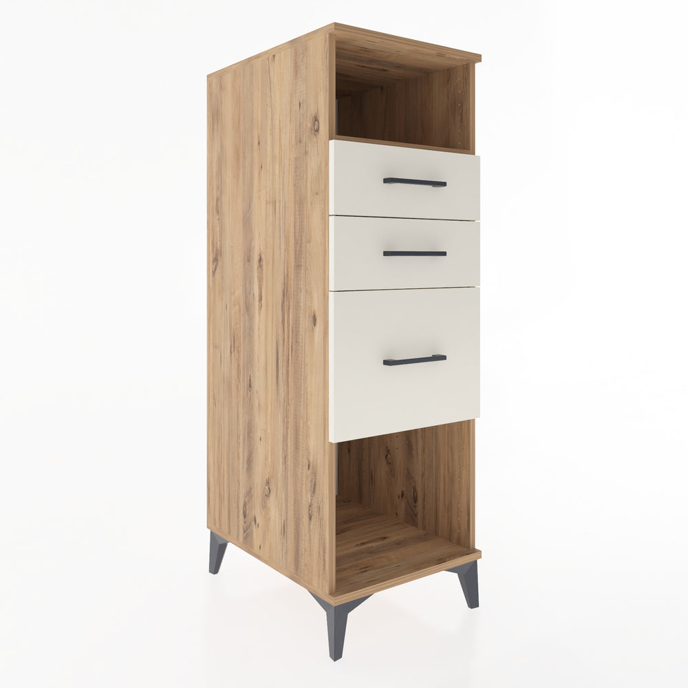 Woodntry Modular Cabinet Pine 44x59x122 cm with Drawers and Shelves CR81-3
