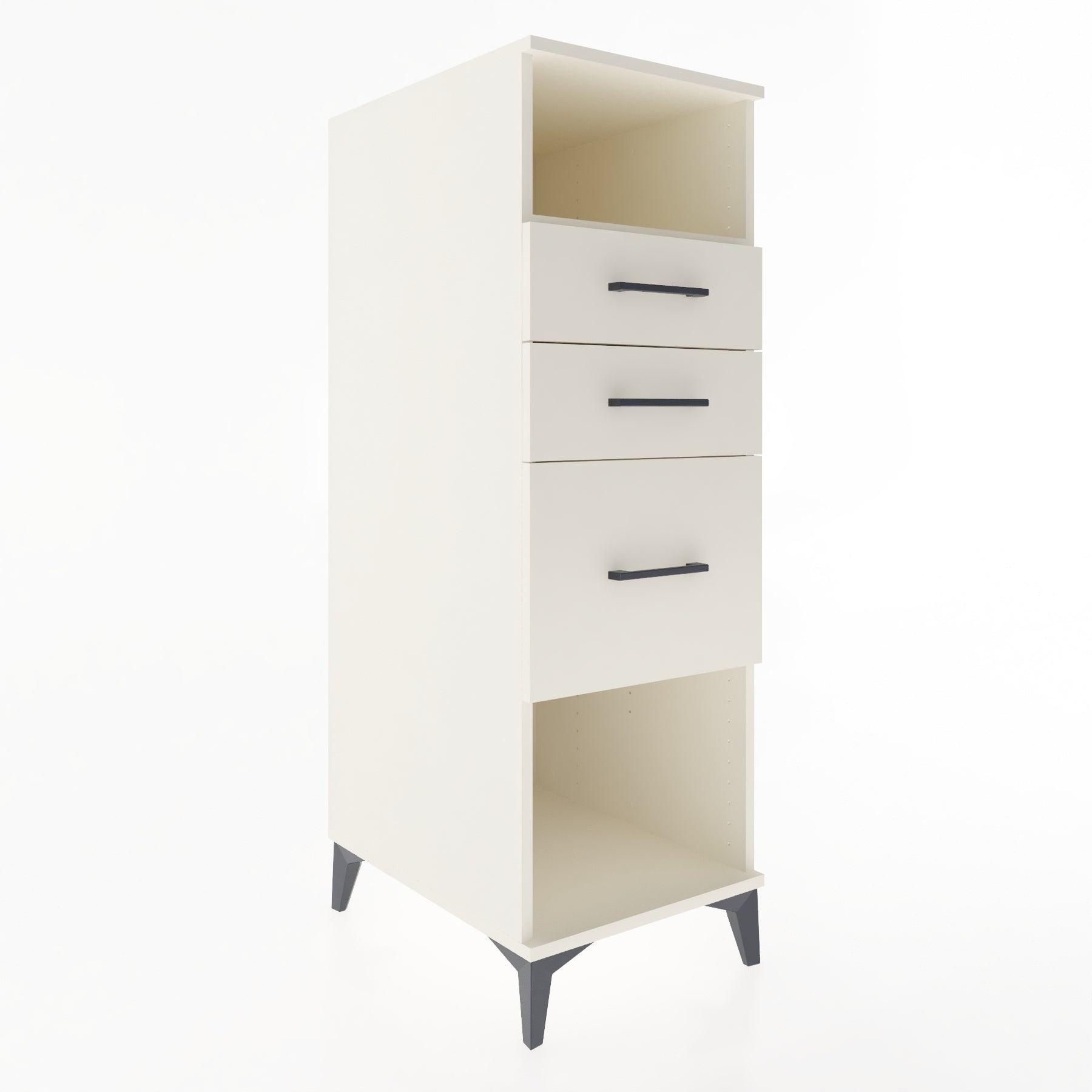 Woodntry Modular Cabinet Moonstone 44x30x122 cm with Drawers and Shelves CR31-1