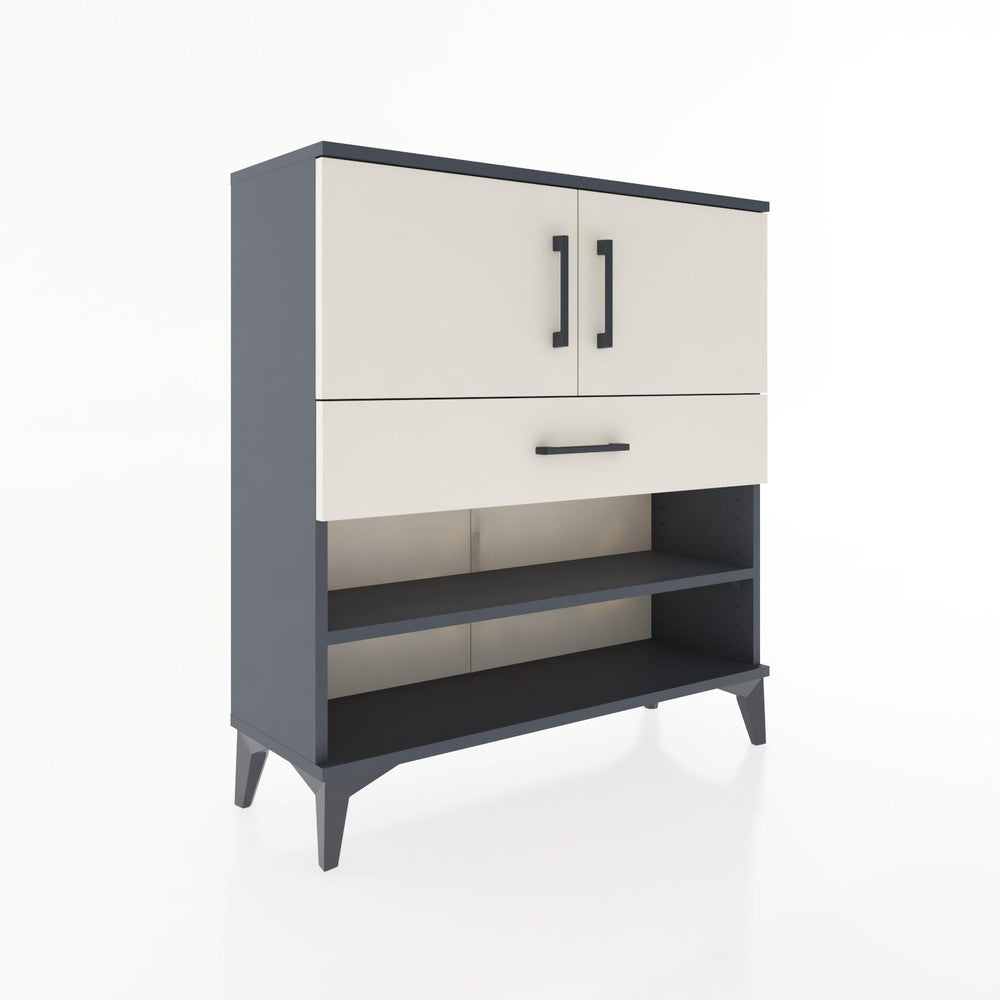 Woodntry Modüler Şifonyer Antrasit 88x30x84 cm Fonksiyonel F31-2