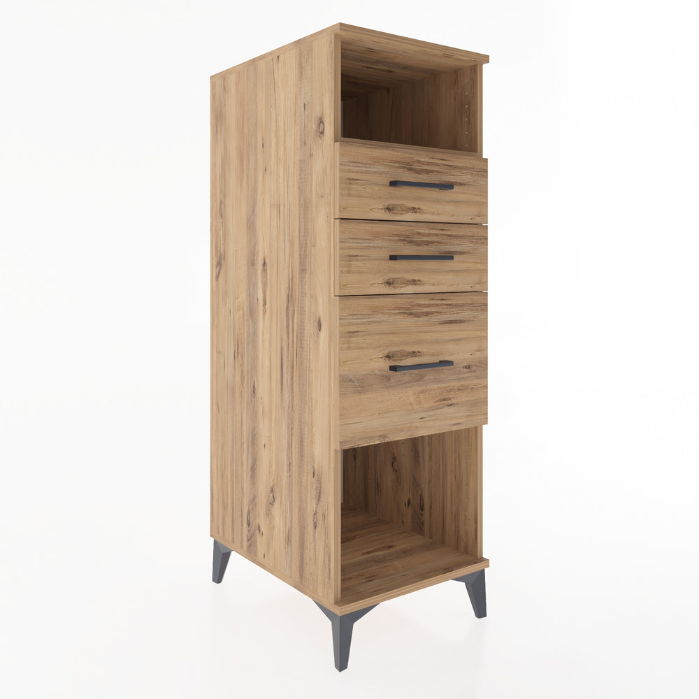 Woodntry Modular Cabinet Pine 44x59x122 cm with Drawers and Shelves CR81-3