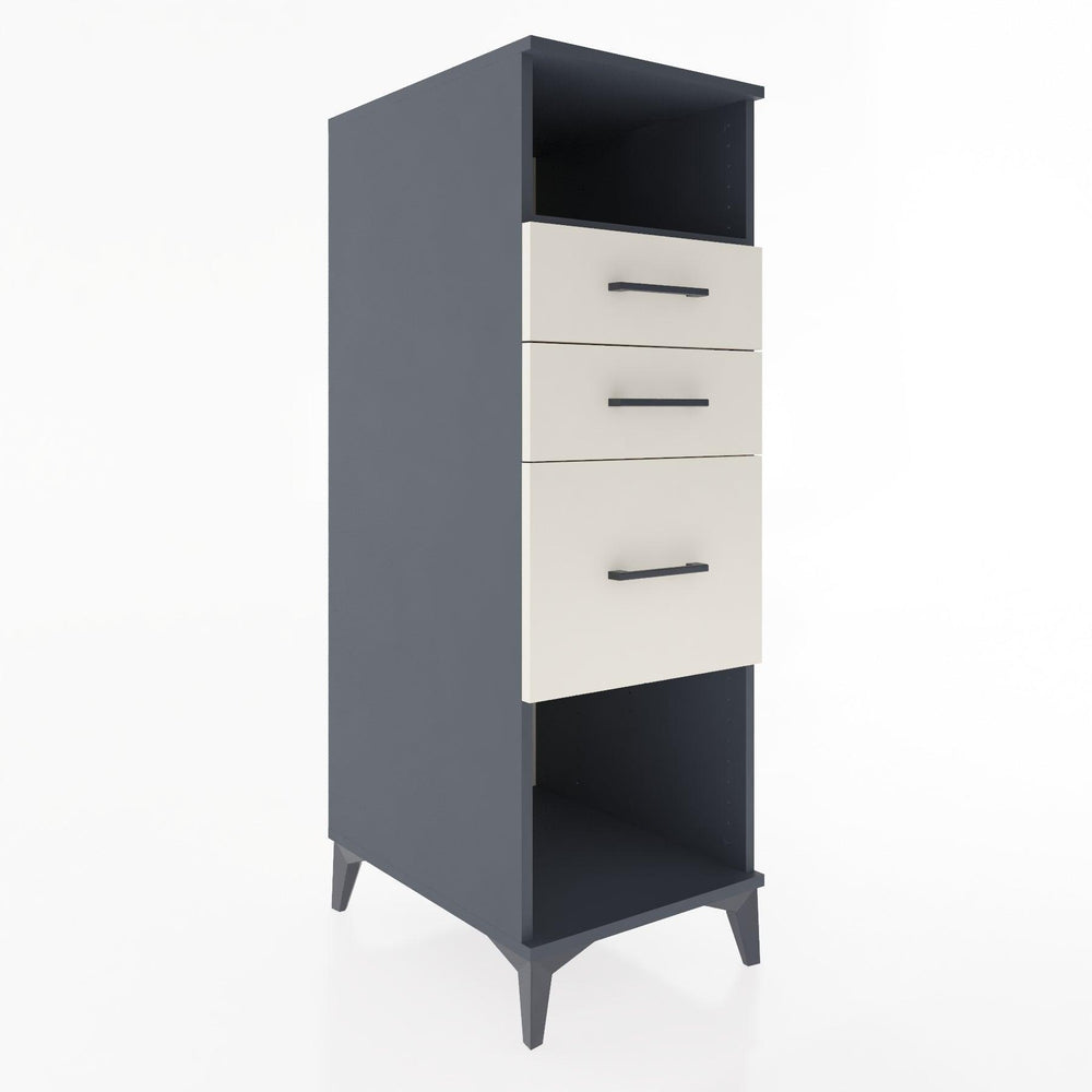 Woodntry Modular Cabinet Anthracite 44x30x122 cm with Drawers and Shelves CR31-2