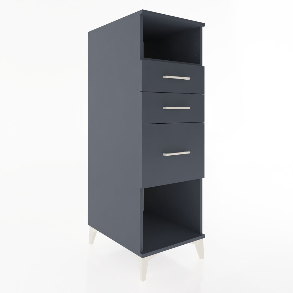 Woodntry Modular Cabinet Anthracite 44x59x122 cm with Drawers and Shelves CR31-2