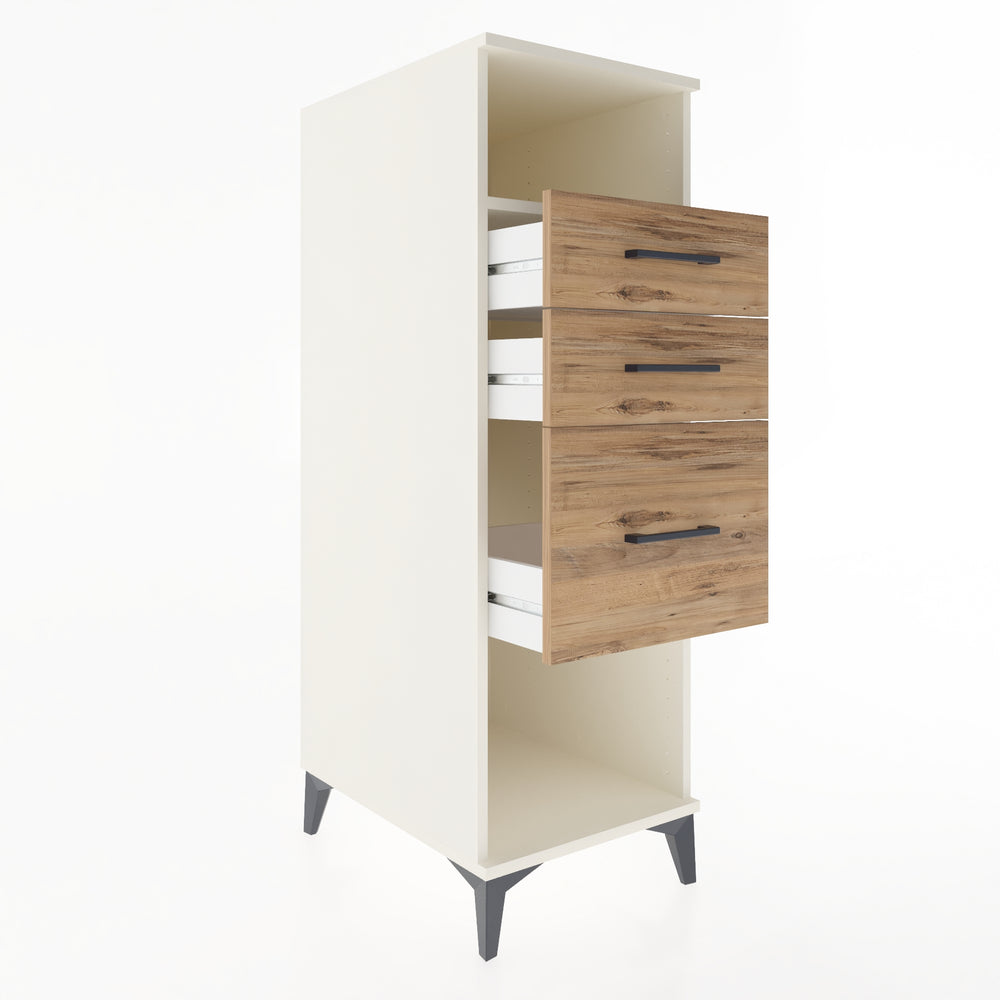 Woodntry Modular Cabinet Moonstone 44x59x122 cm with Drawers and Shelves CR81-1