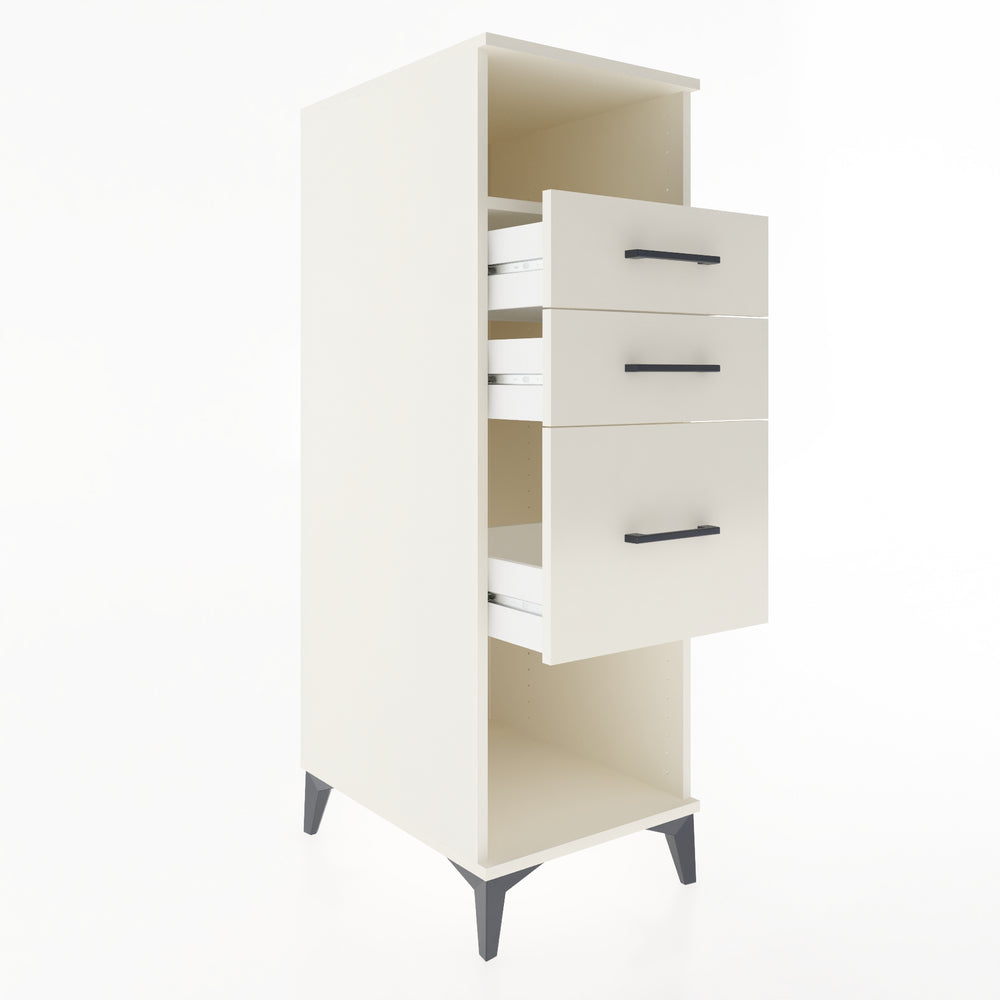 Woodntry Modular Cabinet Moonstone 44x59x122 cm with Drawers and Shelves CR81-1