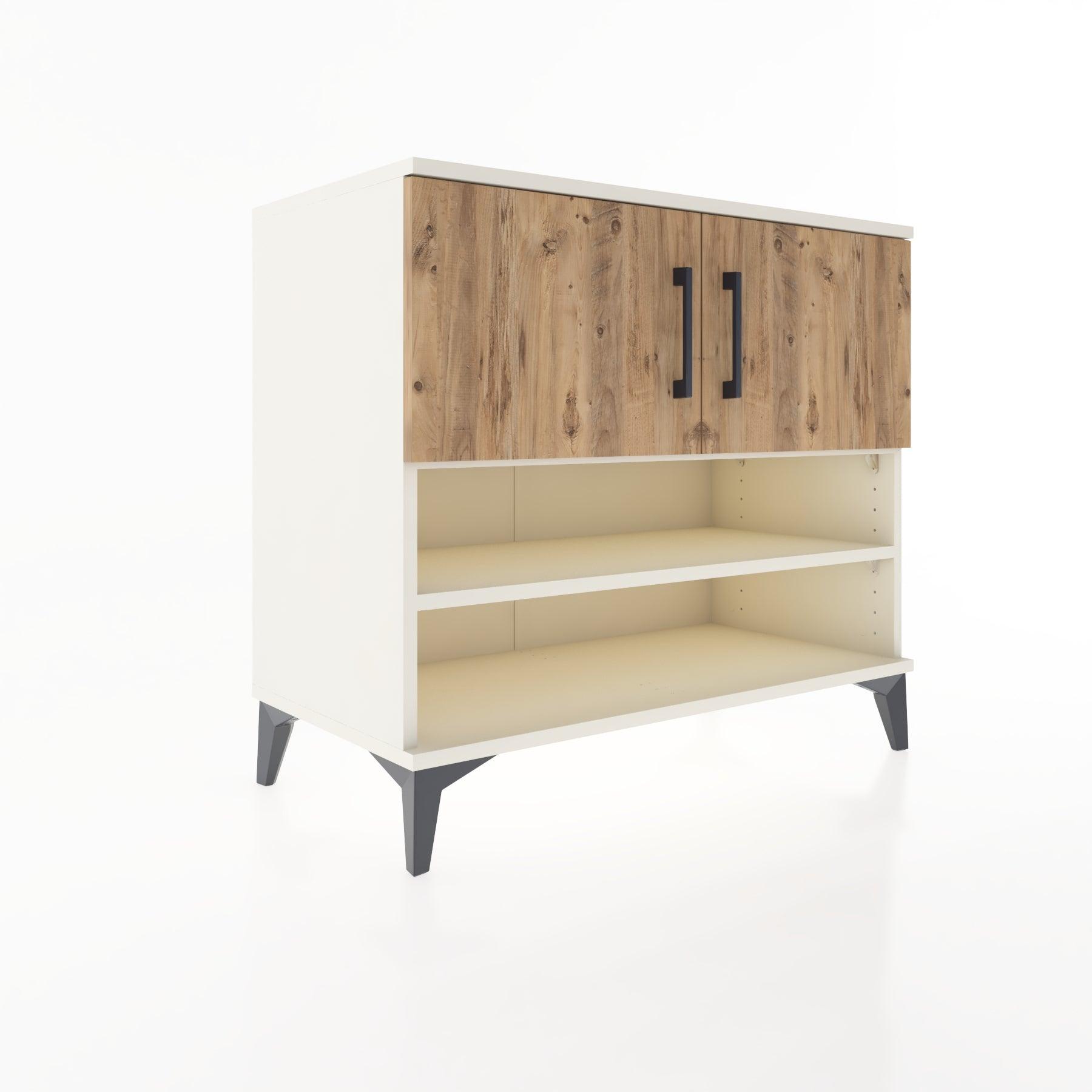 Woodntry Modüler Şifonyer Aytaşı 88x44x68 cm Kapaklı ve Raflı KR32-1