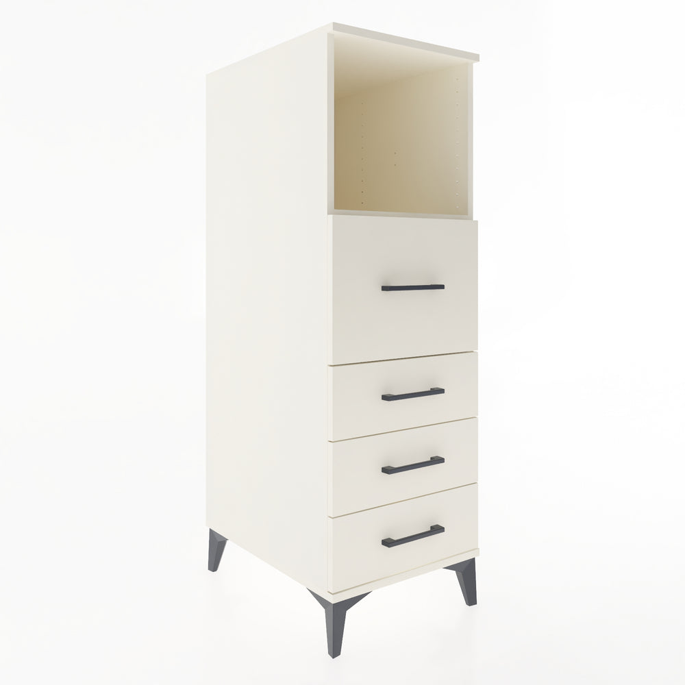 Woodntry Modular Cabinet Moonstone 44x59x122 cm with Drawers and Shelves CR82-1