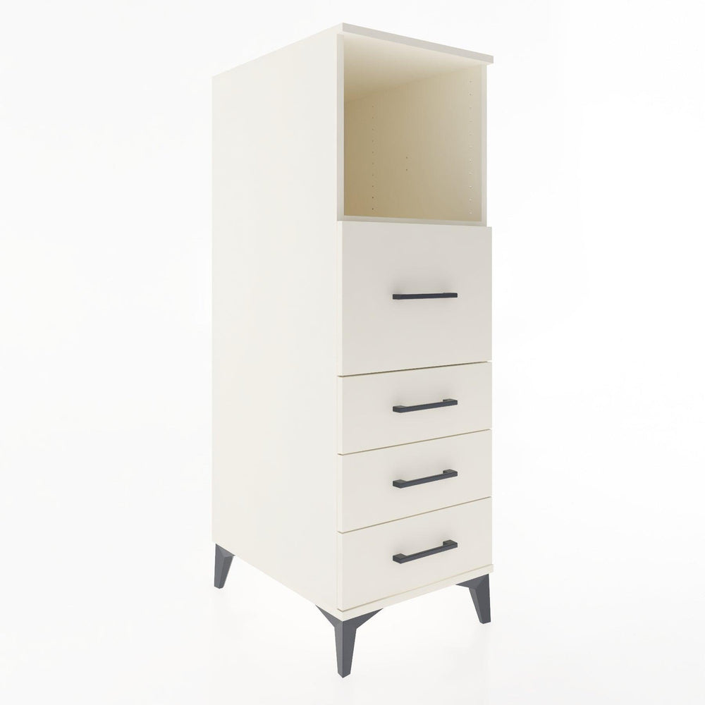 Woodntry Modular Cabinet Moonstone 44x30x122 cm with Drawers and Shelves CR82-1