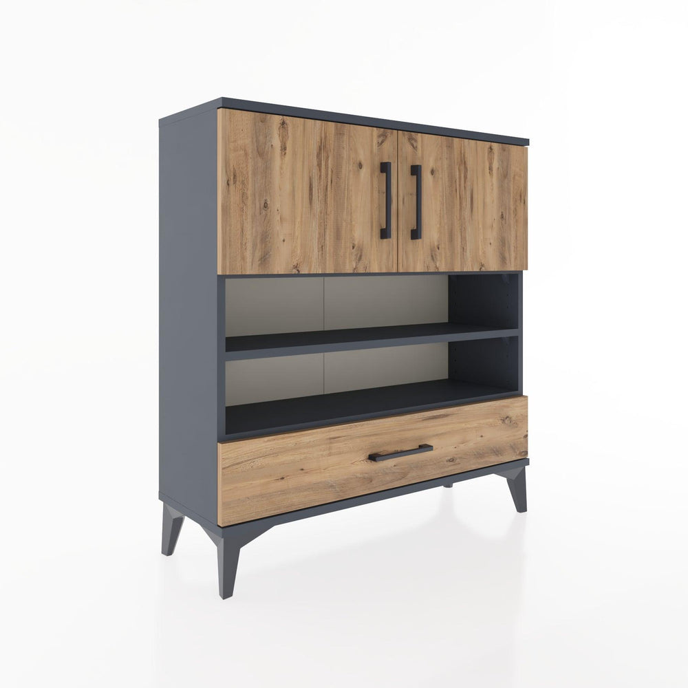 Woodntry Modular Dresser Anthracite 88x30x84 cm Functional F32-2