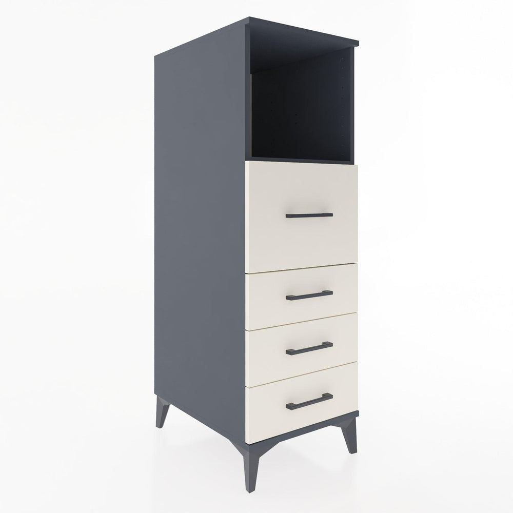 Woodntry Modular Cabinet Anthracite 44x30x122 cm with Drawers and Shelves CR82-2