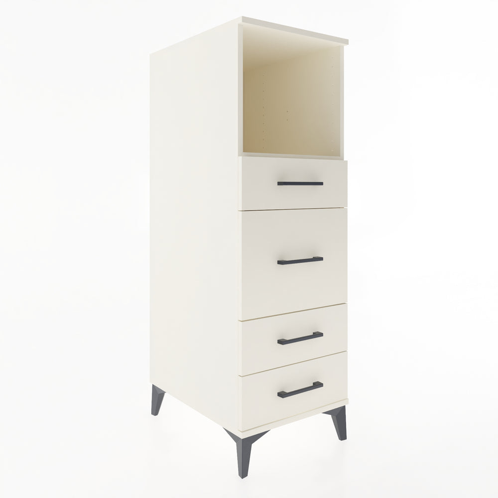 Woodntry Modular Cabinet Moonstone 44x59x122 cm with Drawers and Shelves CR83-1