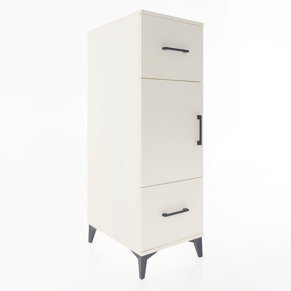Woodntry Modular Cabinet Moonstone 44x30x122 cm with Doors and Drawers KC33-1
