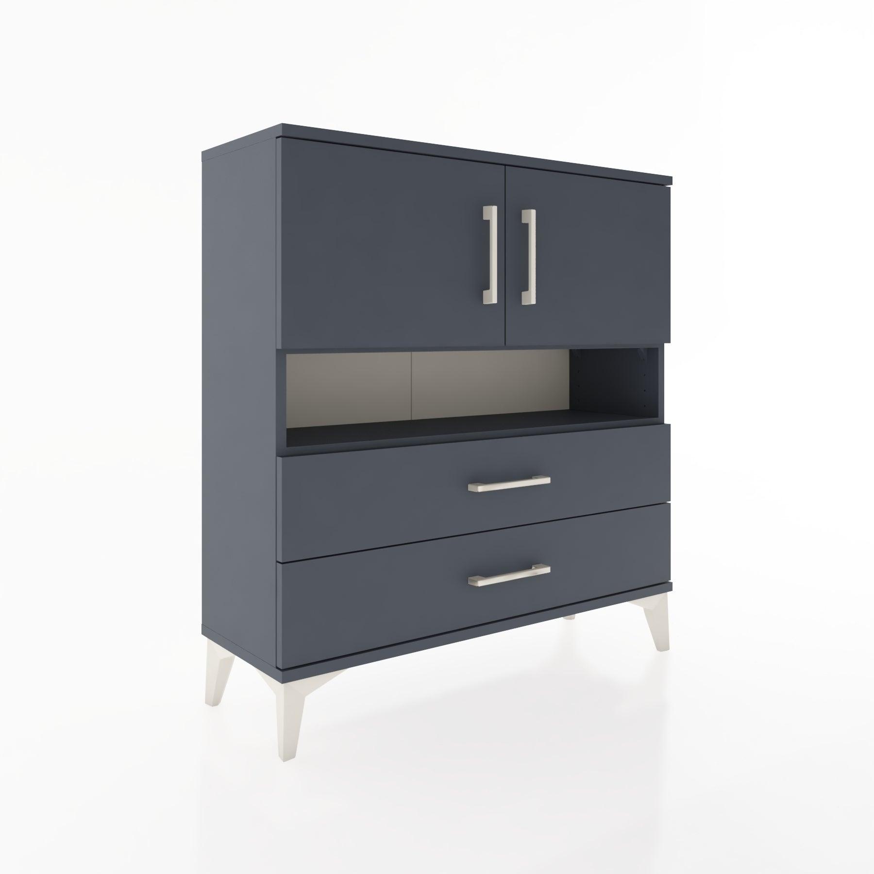 Woodntry Modular Dresser Anthracite 88x30x84 cm Functional F33-2