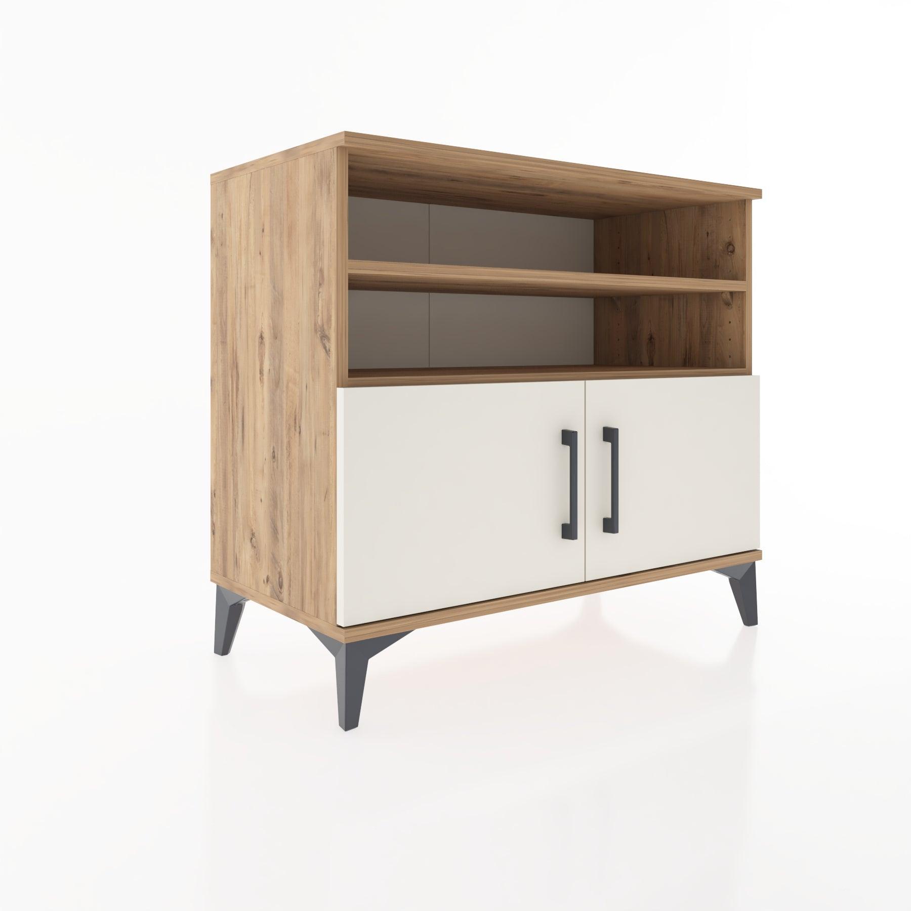Woodntry Modüler Şifonyer Çam 88x44x68 cm Kapaklı ve Raflı KR33-3
