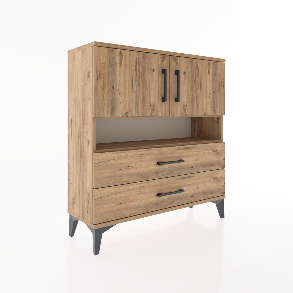 Woodntry Modüler Şifonyer Çam 88x30x84 cm Fonksiyonel F33-3