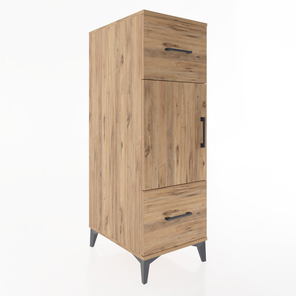 Woodntry Modular Cabinet Pine 44x30x122 cm with Doors and Drawers KC33-3