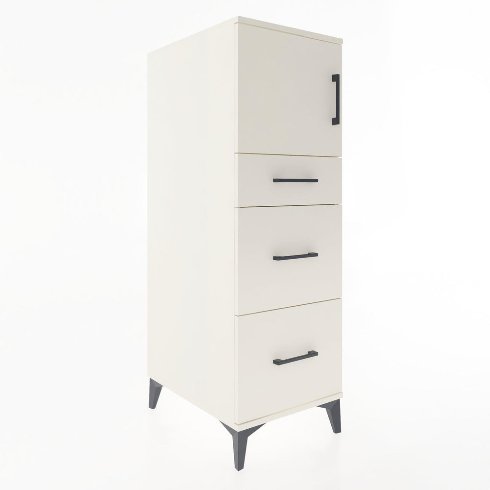 Woodntry Modular Cabinet Moonstone 44x30x122 cm with Doors and Drawers KC34-1