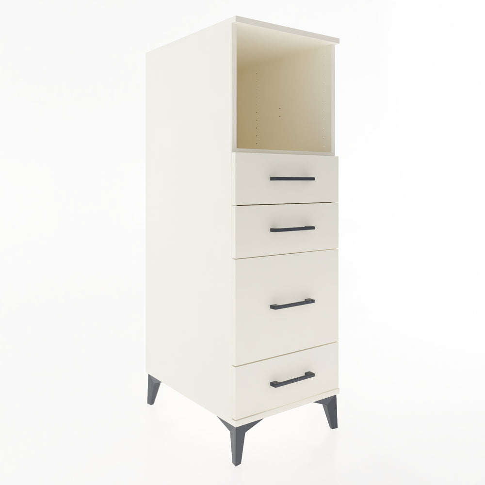 Woodntry Modular Cabinet Moonstone 44x59x122 cm with Drawers and Shelves CR84-1