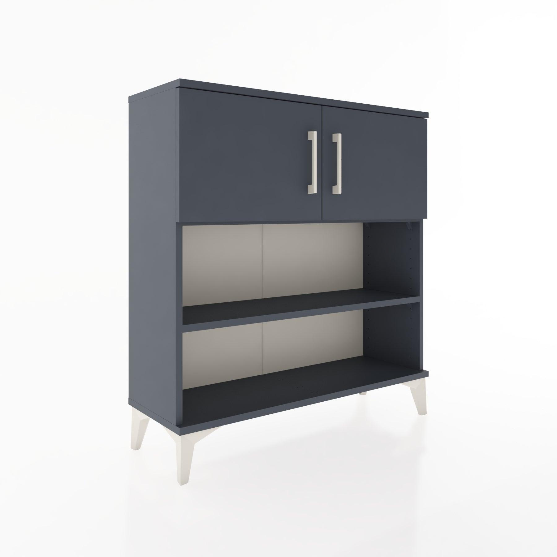 Woodntry Modular Dresser Anthracite 88x30x84 cm with Cover and Shelf KR34-2