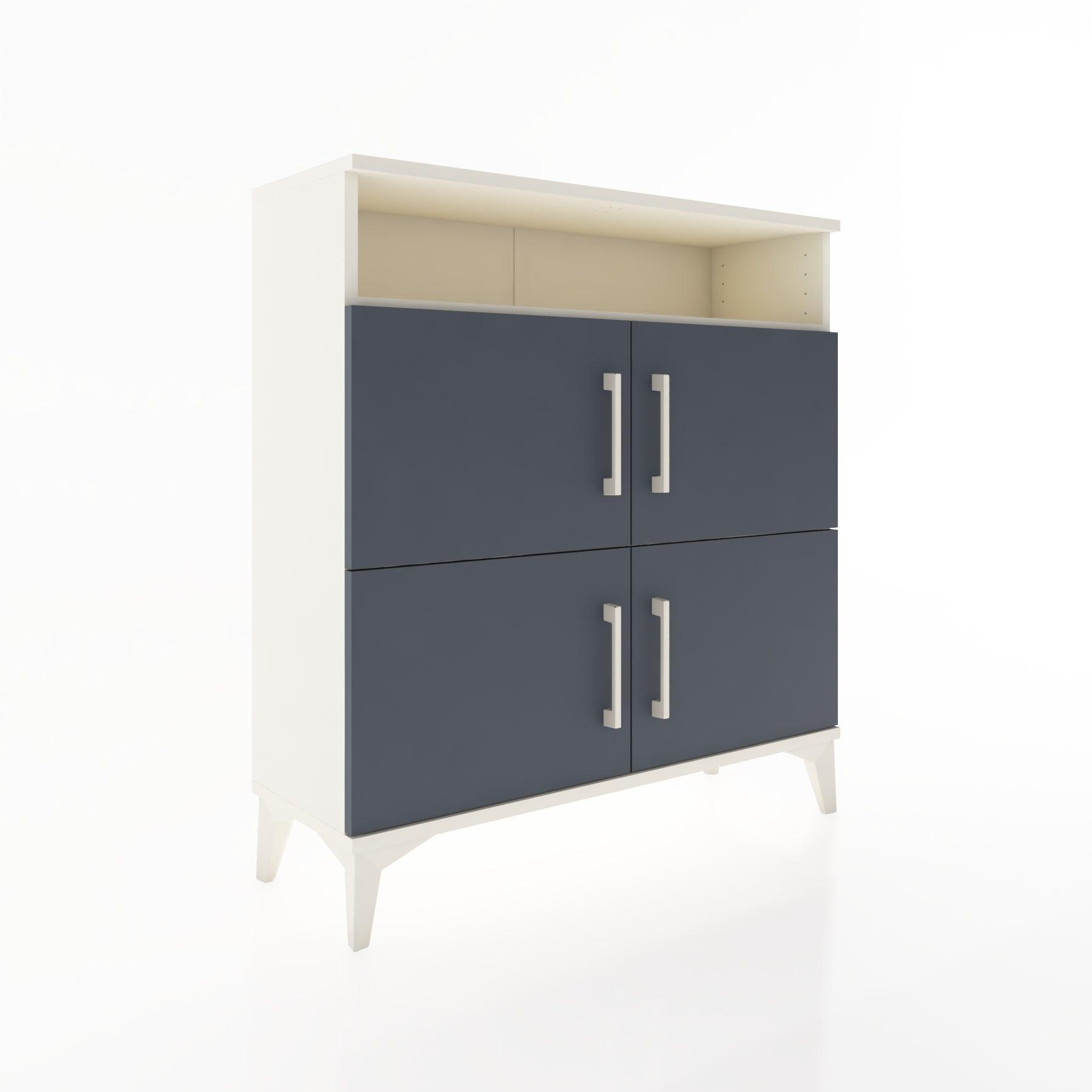 Woodntry Modular Dresser Moonstone 88x30x84 cm with Cover and Shelf KR35-1
