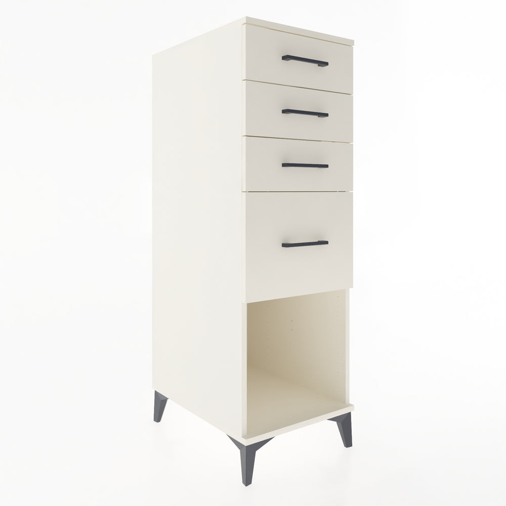 Woodntry Modular Cabinet Moonstone 44x59x122 cm with Drawers and Shelves CR85-1
