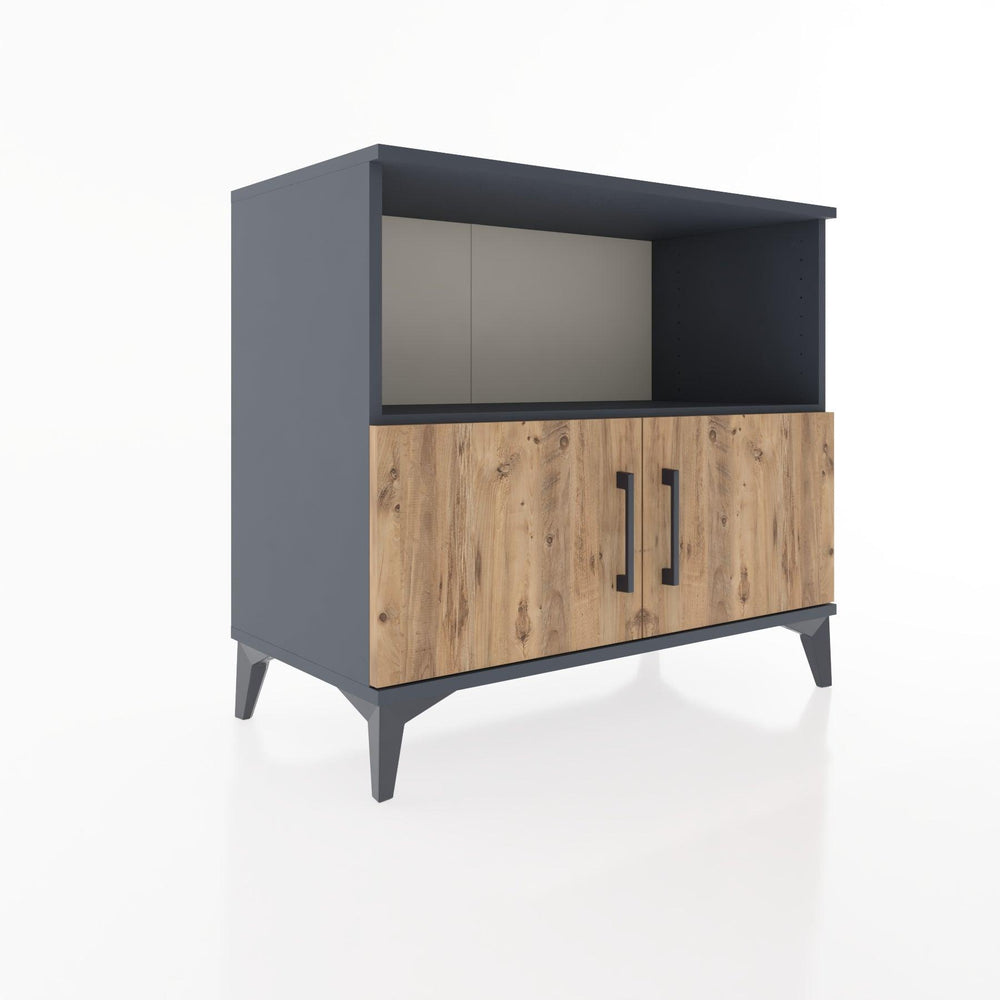 Woodntry Modular Dresser Anthracite 88x44x68 cm with Cover and Shelf KR35-2
