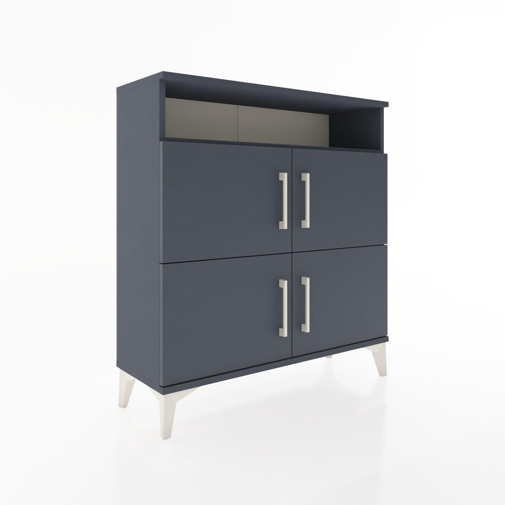 Woodntry Modular Dresser Anthracite 88x30x84 cm with Cover and Shelf KR35-2