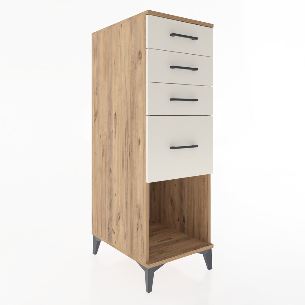 Woodntry Modular Cabinet Pine 44x59x122 cm with Drawers and Shelves CR85-3