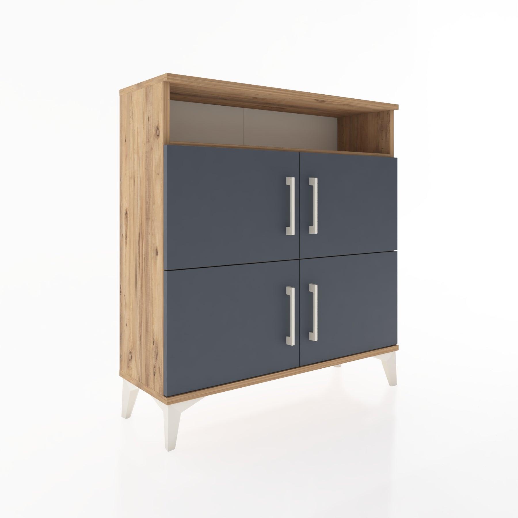 Woodntry Modular Dresser Pine 88x30x84 cm with Cover and Shelf KR35-3