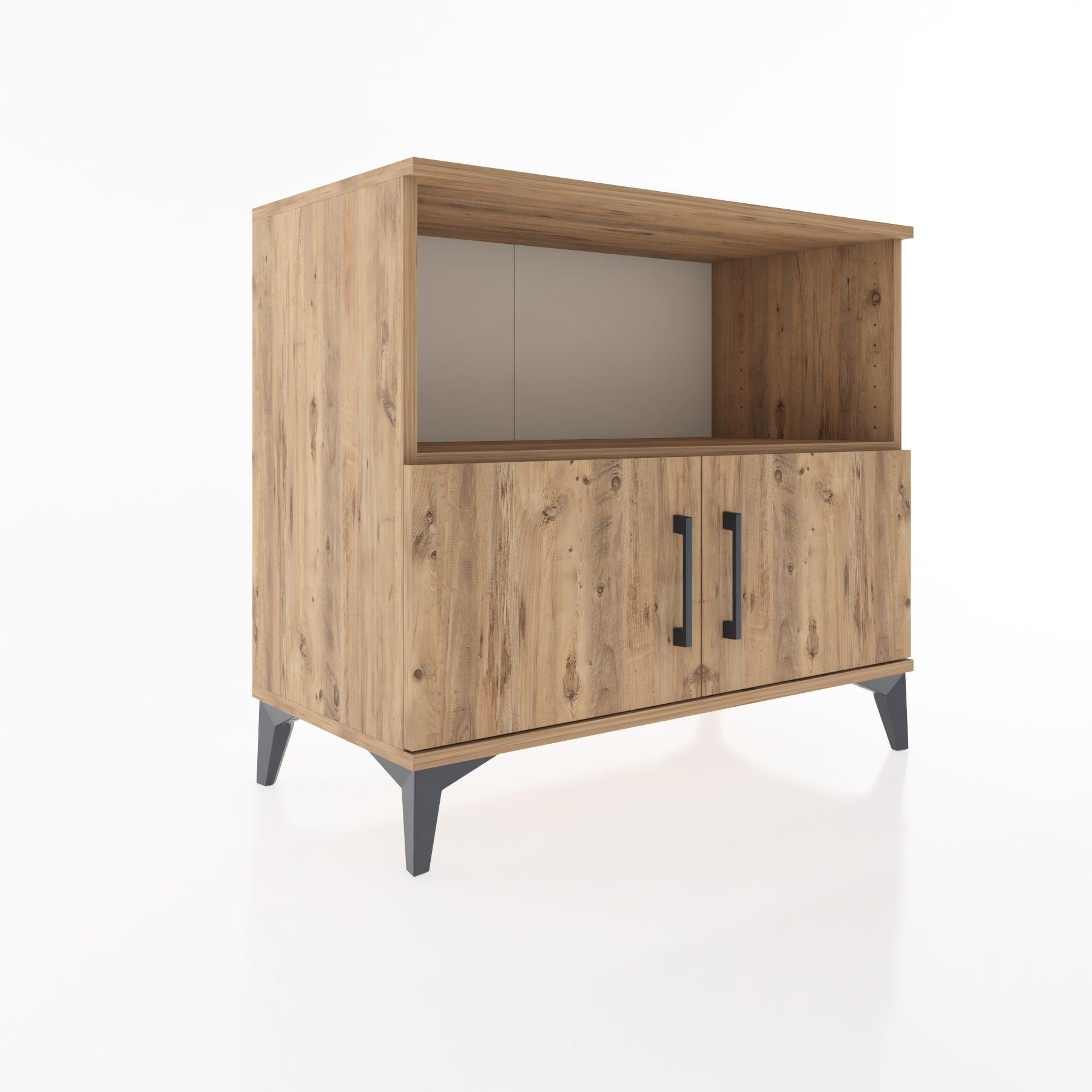 Woodntry Modüler Şifonyer Çam 88x44x68 cm Kapaklı ve Raflı KR35-3