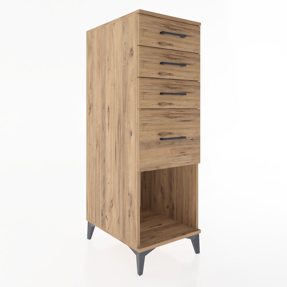 Woodntry Modular Cabinet Pine 44x59x122 cm with Drawers and Shelves CR85-3