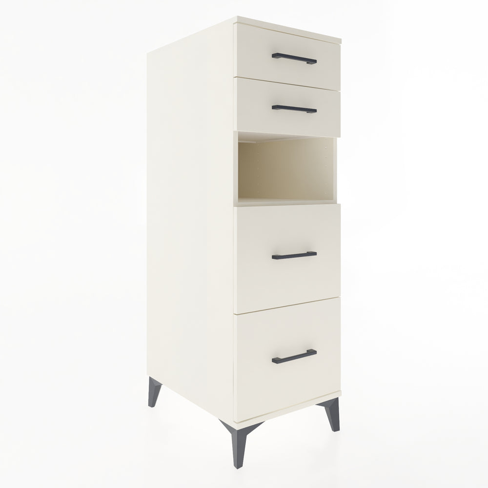 Woodntry Modüler Dolap Aytaşı 44x59x122 cm Çekmeceli ve Raflı CR36-1