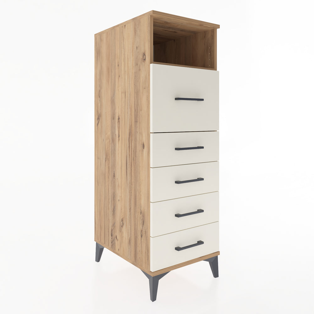 Woodntry Modular Cabinet Pine 44x59x122 cm with Drawers and Shelves CR86-3