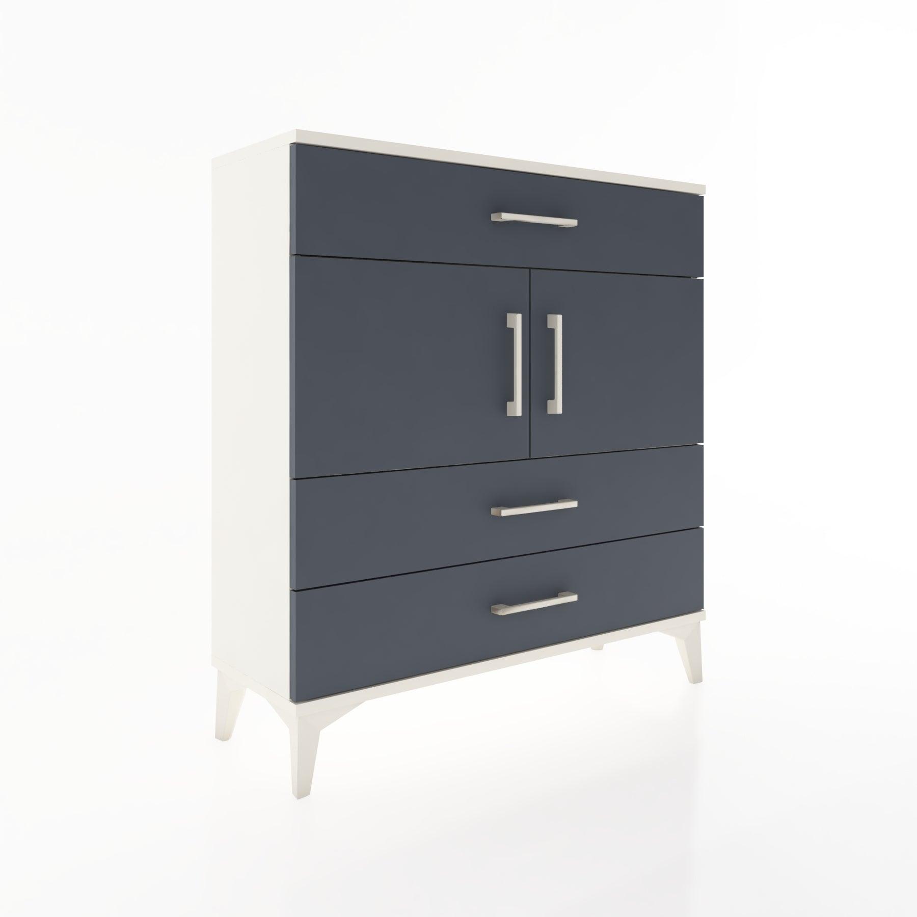 Woodntry Modular Dresser Moonstone 88x30x84 cm with Cover and Drawer KC37-1