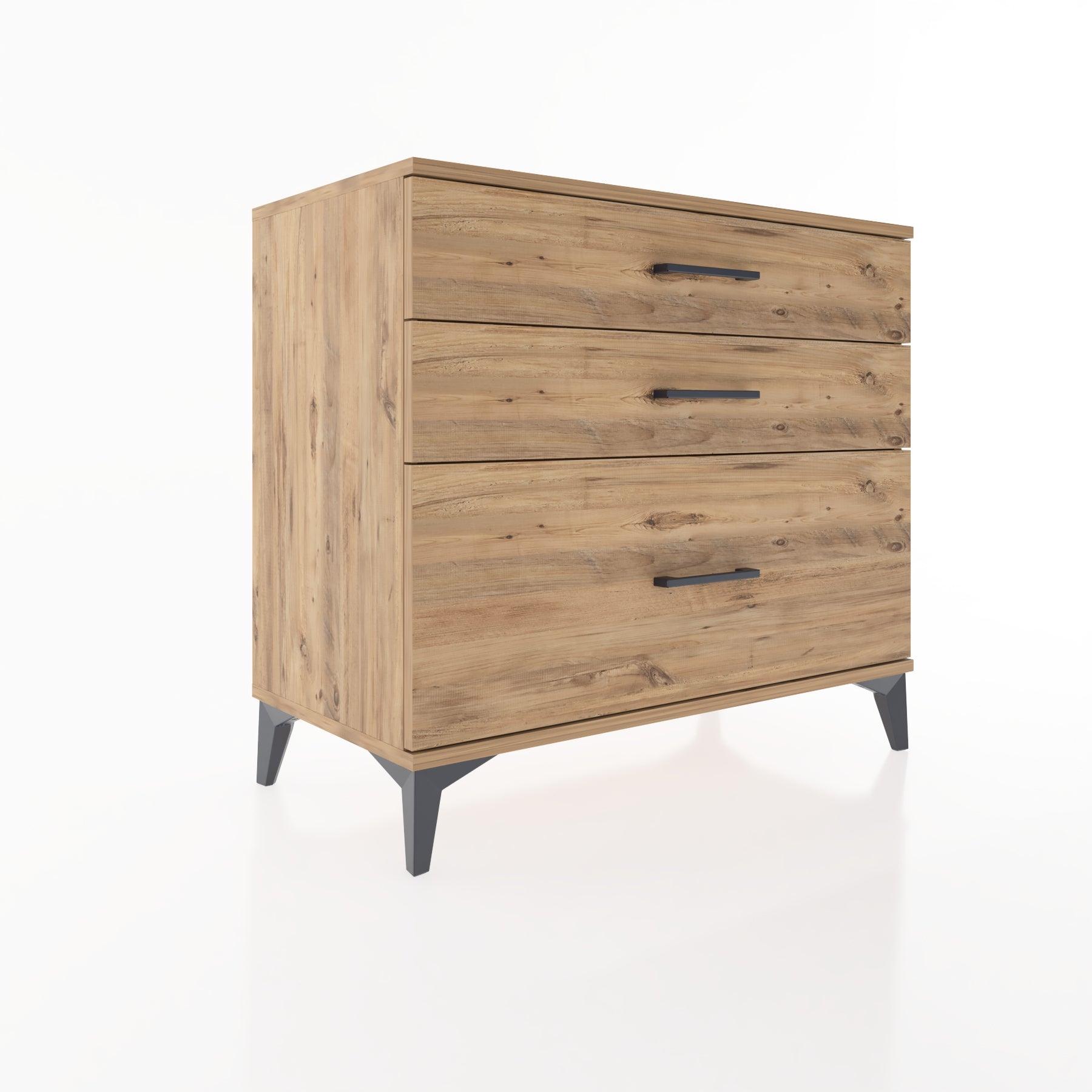 Woodntry Modüler Şifonyer Çam 88x44x68 cm Çekmeceli C37-3