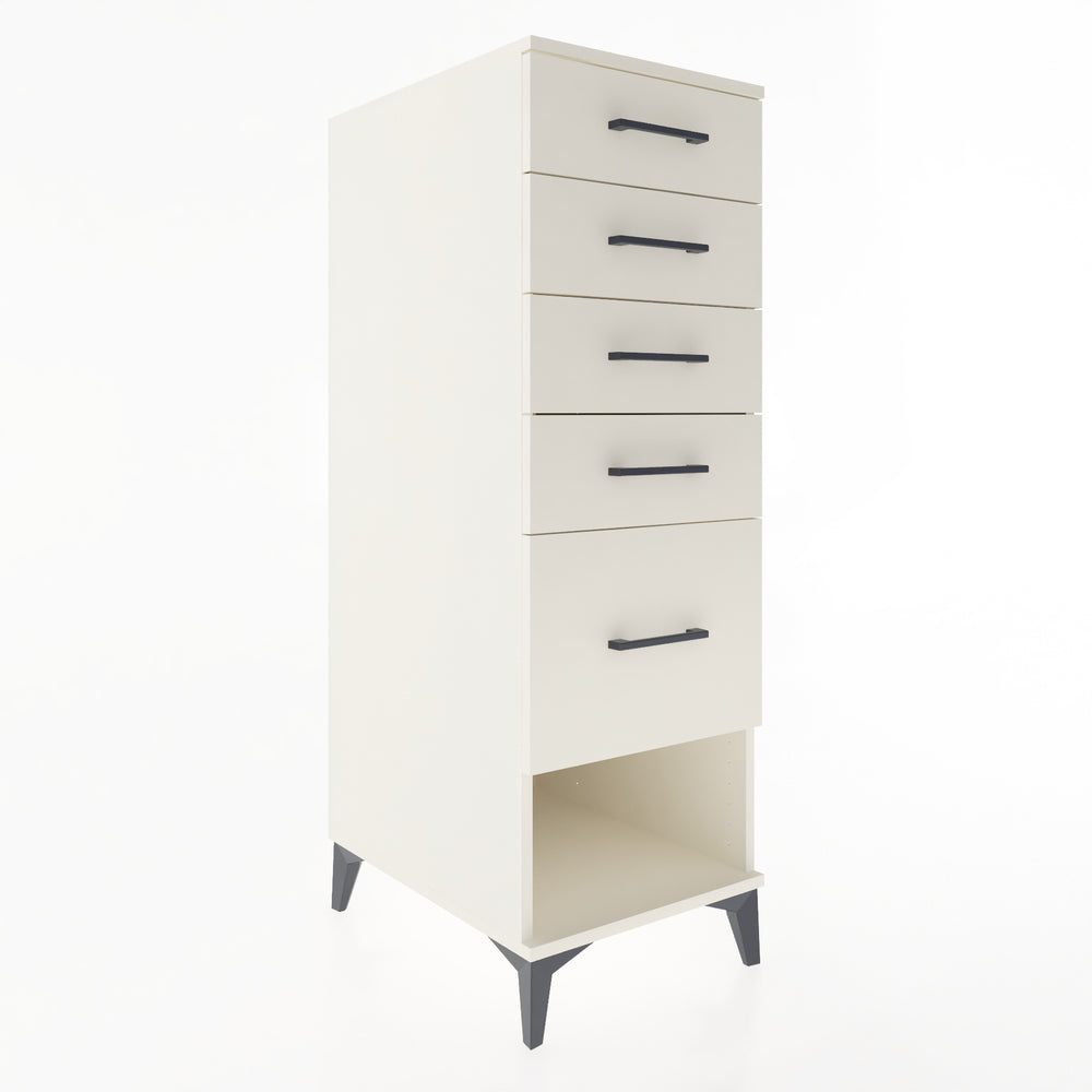 Woodntry Modular Cabinet Moonstone 44x59x122 cm with Drawers and Shelves CR88-1