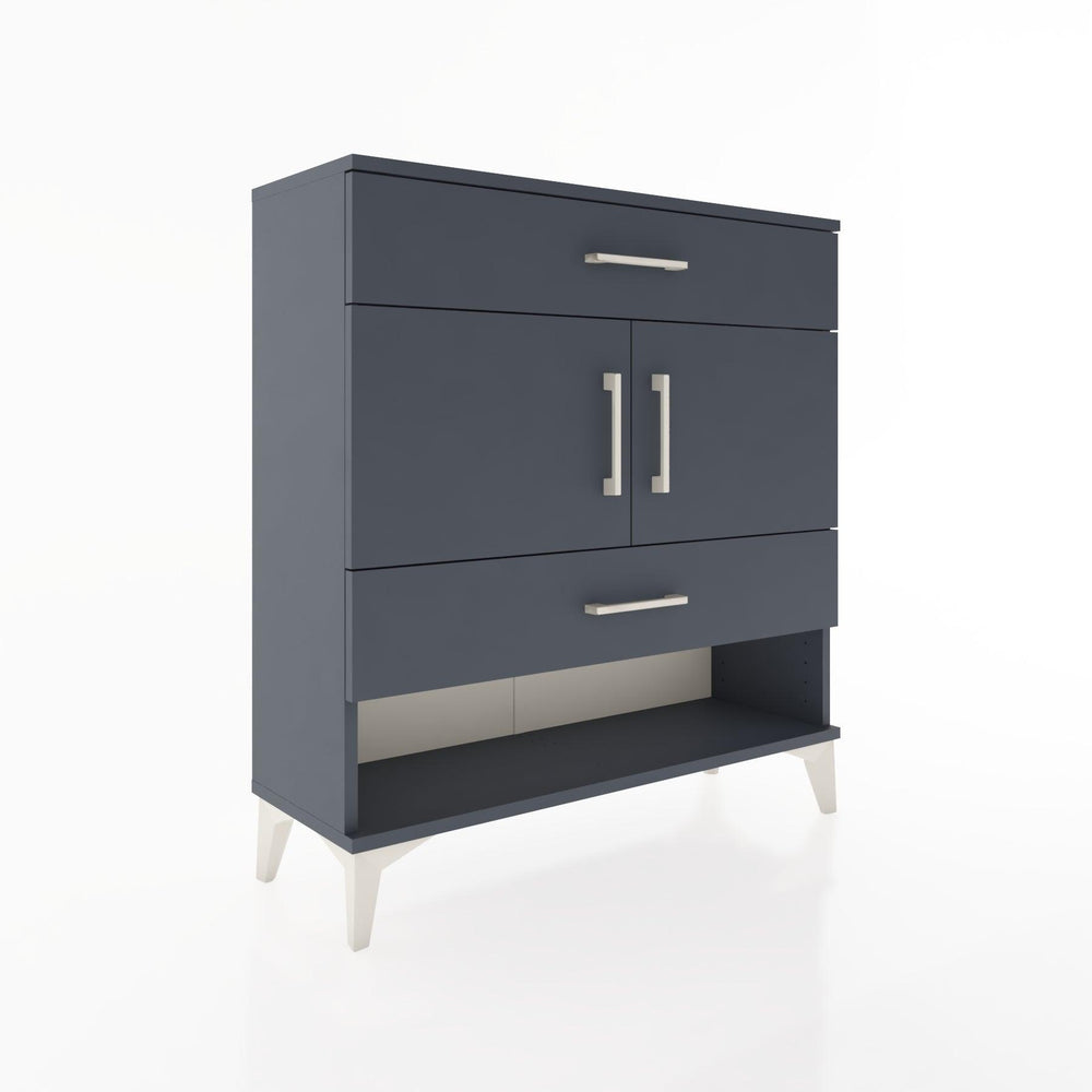 Woodntry Modüler Şifonyer Antrasit 88x30x84 cm Fonksiyonel F38-2