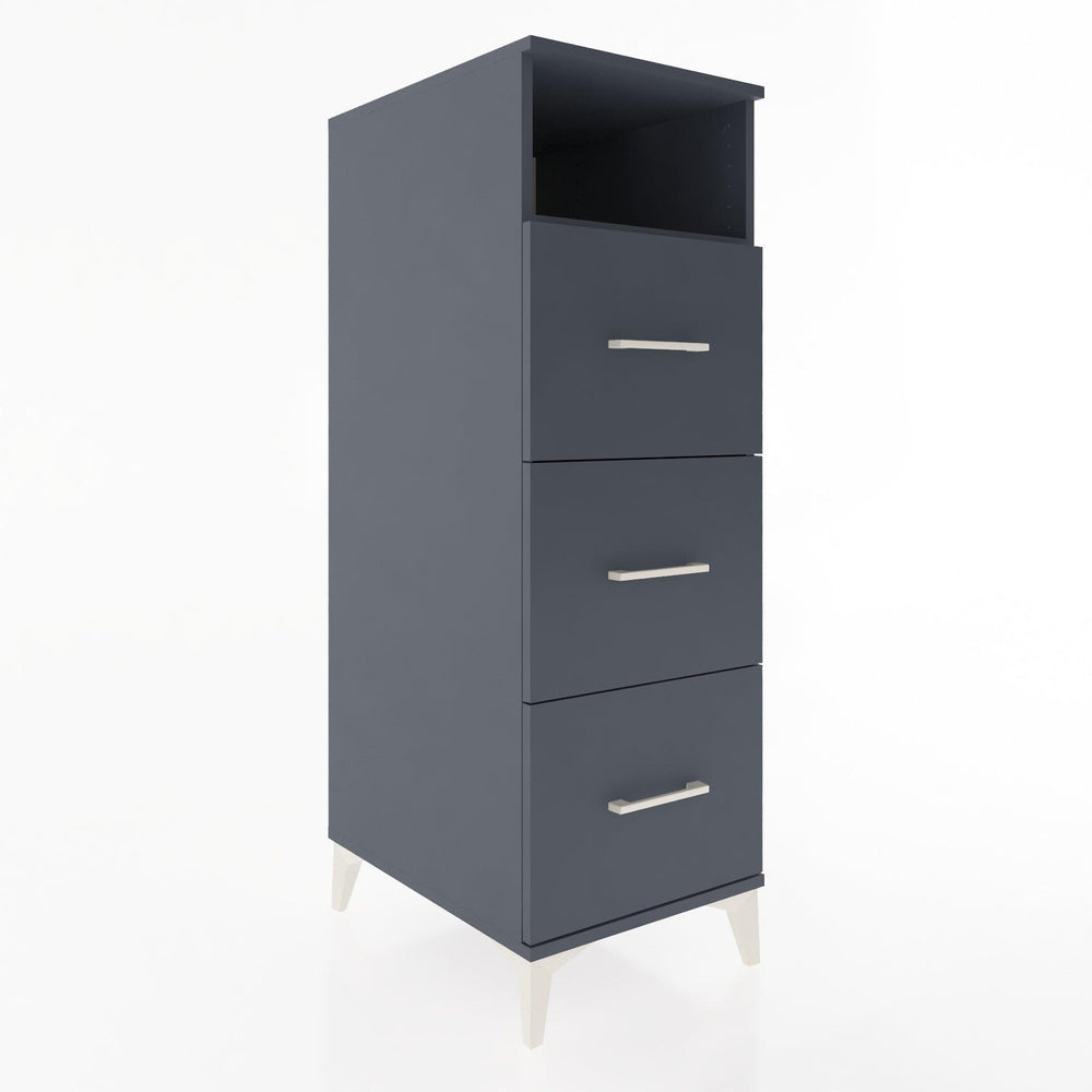 Woodntry Modular Cabinet Anthracite 44x30x122 cm with Drawers and Shelves CR39-2