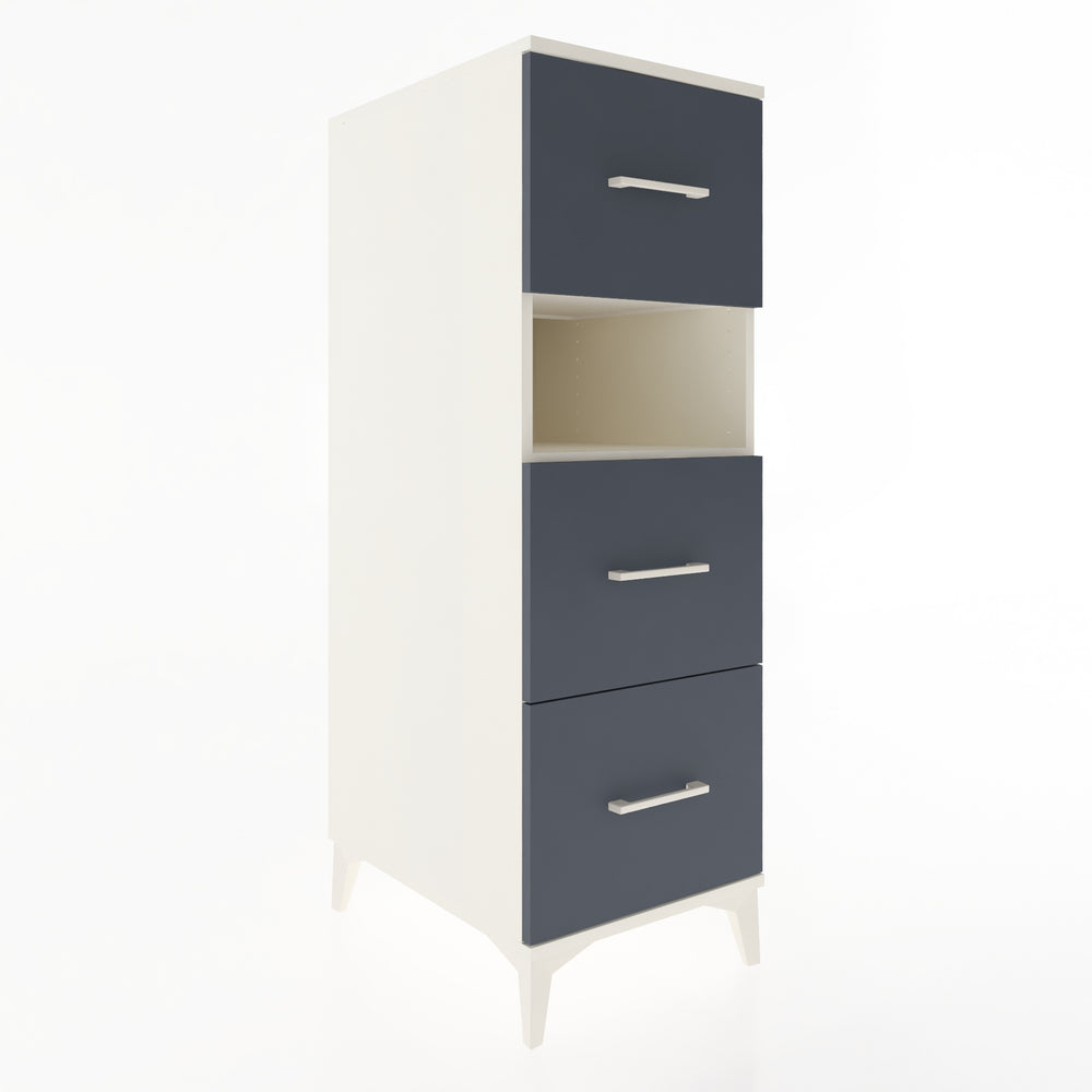 Woodntry Modular Cabinet Moonstone 44x59x122 cm with Drawers and Shelves CR40-1