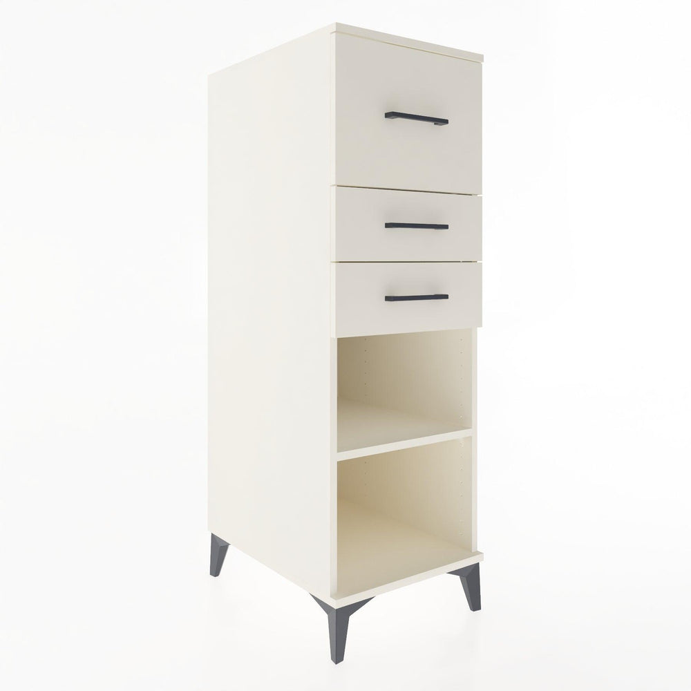 Woodntry Modular Cabinet Moonstone 44x30x122 cm with Drawers and Shelves CR90-1