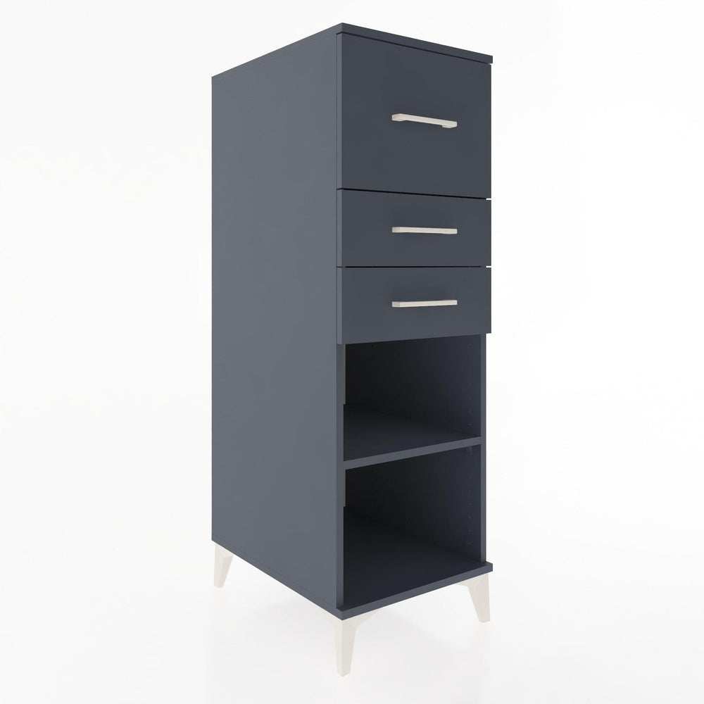 Woodntry Modular Cabinet Anthracite 44x30x122 cm with Drawers and Shelves CR90-2