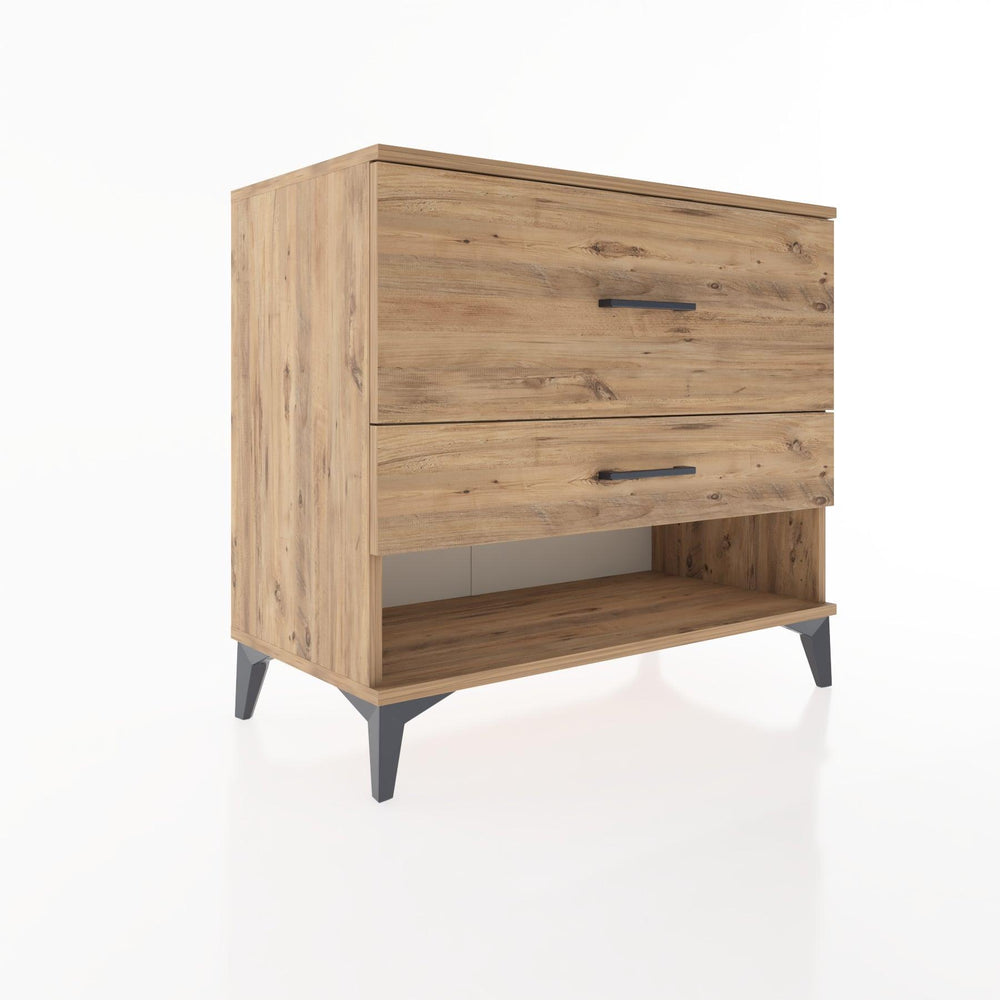 Woodntry Modüler Şifonyer Çam 88x44x68 cm Çekmeceli ve Raflı CR40-3