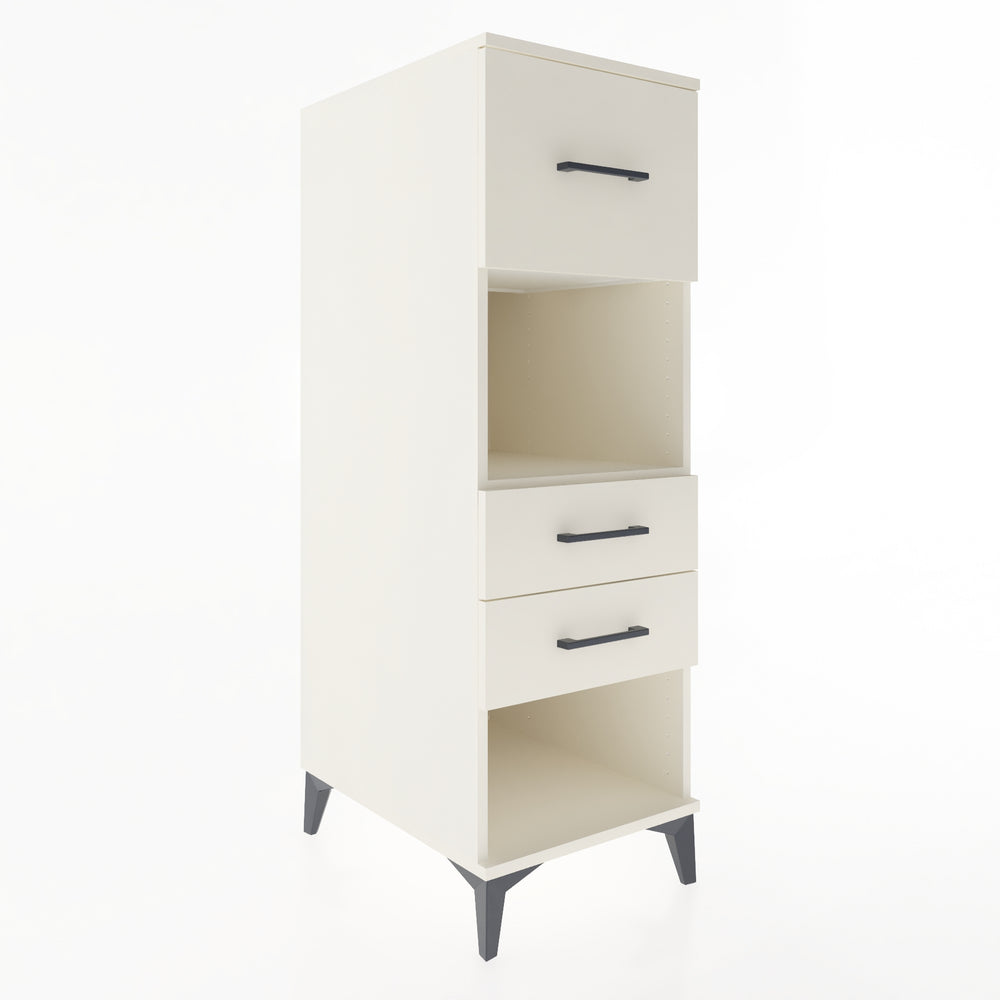 Woodntry Modular Cabinet Moonstone 44x59x122 cm with Drawers and Shelves CR91-1